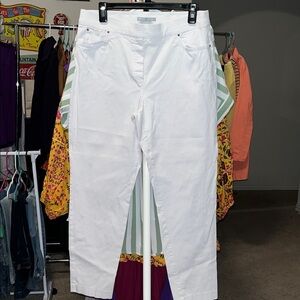 Classic White Straight Leg Jeggings